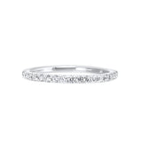 14 Karat White Gold Round Diamond Wedding Bands