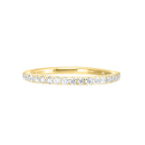 14 Karat Yellow Gold Round Diamond Wedding Bands