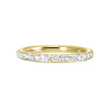 14 Karat Yellow Gold Round Diamond Wedding Bands