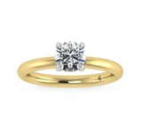 14KT Yellow Gold Lab Grown Engagement Ring