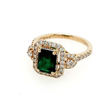 14KT Yellow Gold Emerald Ring