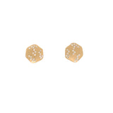 14kt Yellow Gold Earrings with Natural Diamonds