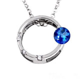 Sterling Silver Kashmir Blue Topaz Pendant