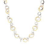 Sterling Silver & Yellow Gold Plated Sparkle Necklace