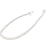 14KT White Gold 2.50CTW Natural Diamond Tennis Bracelet