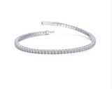 Sterling Silver Simulated Diamond Tennis Bracelet