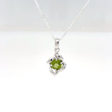 Sterling Silver Peridot Pendant