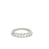 14KT White Gold Natural Diamond Band