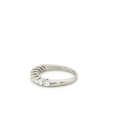 14KT White Gold Natural Diamond Band