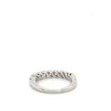 14KT White Gold Natural Diamond Band