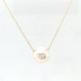 Galatea "Symbol of Love" Peach Pearl Necklace