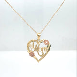 14k Yellow Gold #1 Mom Necklace