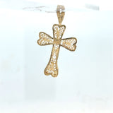 14K Yellow Gold Cross Pendant