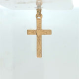 14K Yellow Gold Cross Pendant