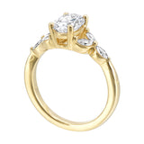 14 Karat Yellow Gold Marquise Diamond Engagement Rings