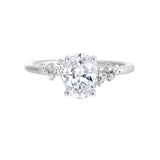14 Karat White Gold Round Diamond Engagement Rings