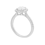 14 Karat White Gold Round Diamond Engagement Rings