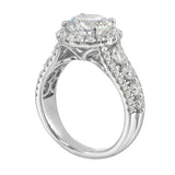 14 Karat White Gold Round Diamond Engagement Rings