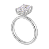 14 Karat White Gold Round Diamond Engagement Rings