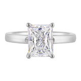 14 Karat White Gold Round Diamond Engagement Rings
