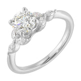 14 Karat White Gold Marquise Diamond Engagement Rings