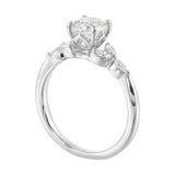 14 Karat White Gold Marquise Diamond Engagement Rings