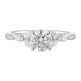 14 Karat White Gold Marquise Diamond Engagement Rings