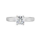 14 Karat White Gold Round Diamond Engagement Rings