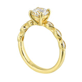 14 Karat Yellow Gold Marquise Diamond Engagement Rings