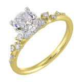 14 Karat White Gold Round Diamond Engagement Rings