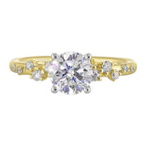 14 Karat White Gold Round Diamond Engagement Rings