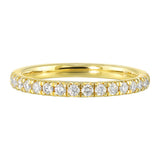 14 Karat Yellow Gold Round Diamond Wedding Bands