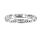 14 Karat White Gold Round Diamond Wedding Bands