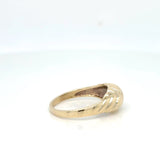 10K Yellow Gold Ring Vintage "Shrimp" Style Ring