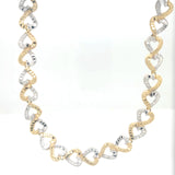 Two-Toned Heart Bracelet