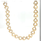 Two-Toned Heart Bracelet