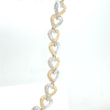 Two-Toned Heart Bracelet
