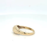 10K Yellow Gold Ring Vintage "Shrimp" Style Ring