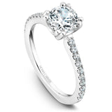 A Noam Carver white gold engagement ring with 20 diamonds.