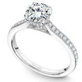 A Noam Carver white gold engagement ring with 44 diamonds.