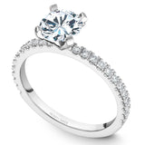 A Noam Carver white gold engagement ring with 39 diamonds.