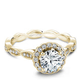 Floral Engagement Ring
