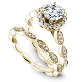 Floral Engagement Ring