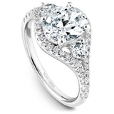 A Noam Carver white gold engagement ring with 44 diamonds.