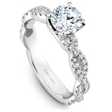 Twist Band Engagement Ring