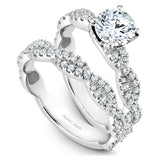 Twist Band Engagement Ring