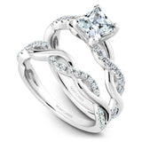 Twist Band Engagement Ring