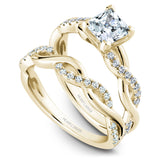 Twist Band Engagement Ring