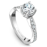 A Noam Carver white gold engagement ring with 38 diamonds.