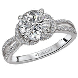 Split Shank Semi-Mount Diamond Ring